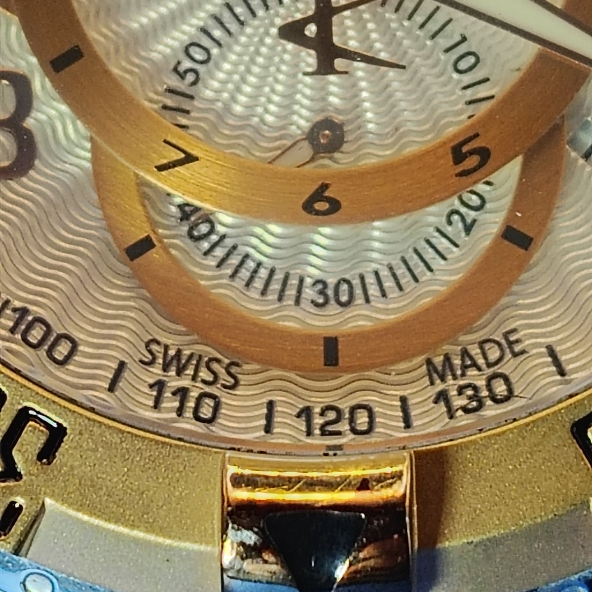 Vintage 2010 Invicta Reserve Excersion 11010 Chronograph Swiss Made 50mm Mens Quartz Watch Restored