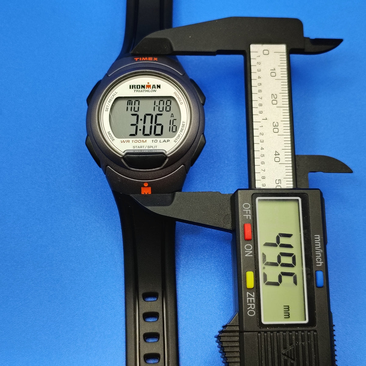 Vintage 2012 Timex Ironman Triathlon 100M 49mm Mens Quartz Digital Sports Watch