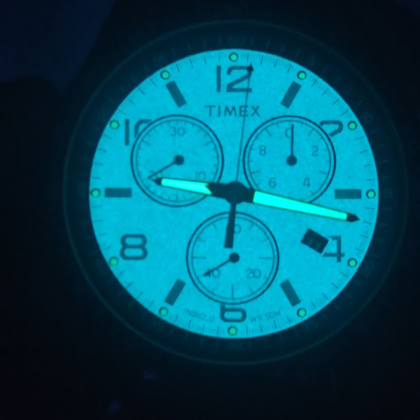 Vintage 2010 Timex Expedition Sport Chronograph 42mm Mens Quartz Watch 50M *Mint Condition