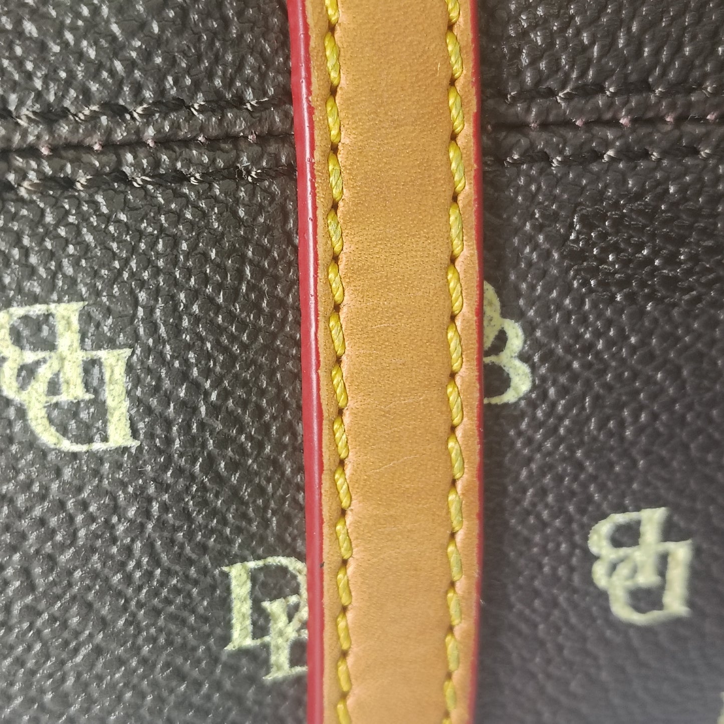 Vintage 2004 Dooney And Bourke Signature Barrel Bag DB Monogram Fully Restored