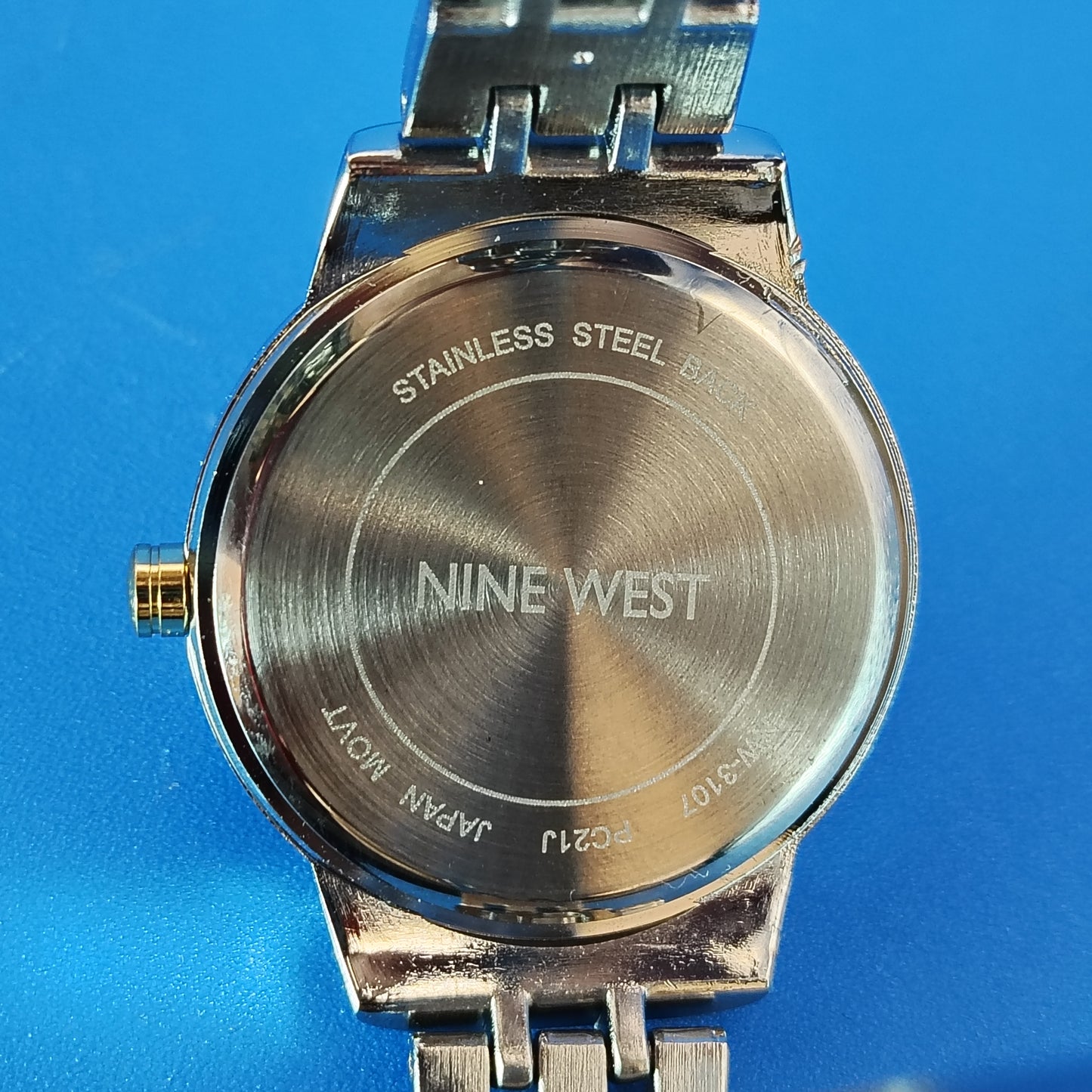 New! Vintage 2010 Nine West Two Tone  Women's Quartz Designer Fashion Watch NOS