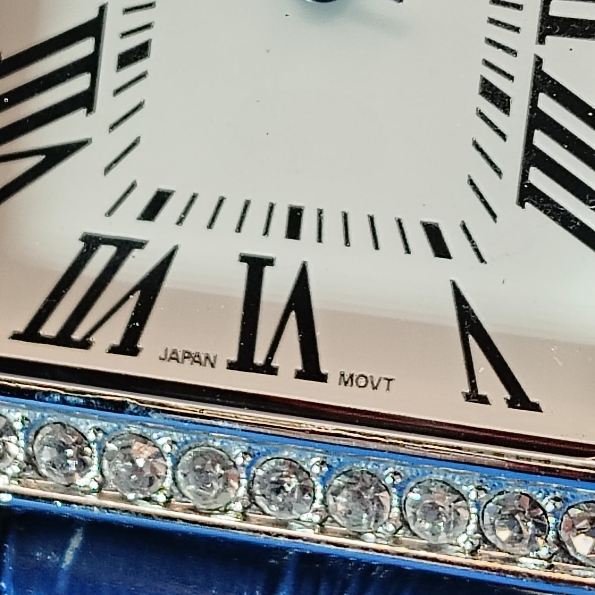 Vintage 2003 Peugot Rectangle Crystal Bezel Japan Movt 34mm Women's Quartz Watch