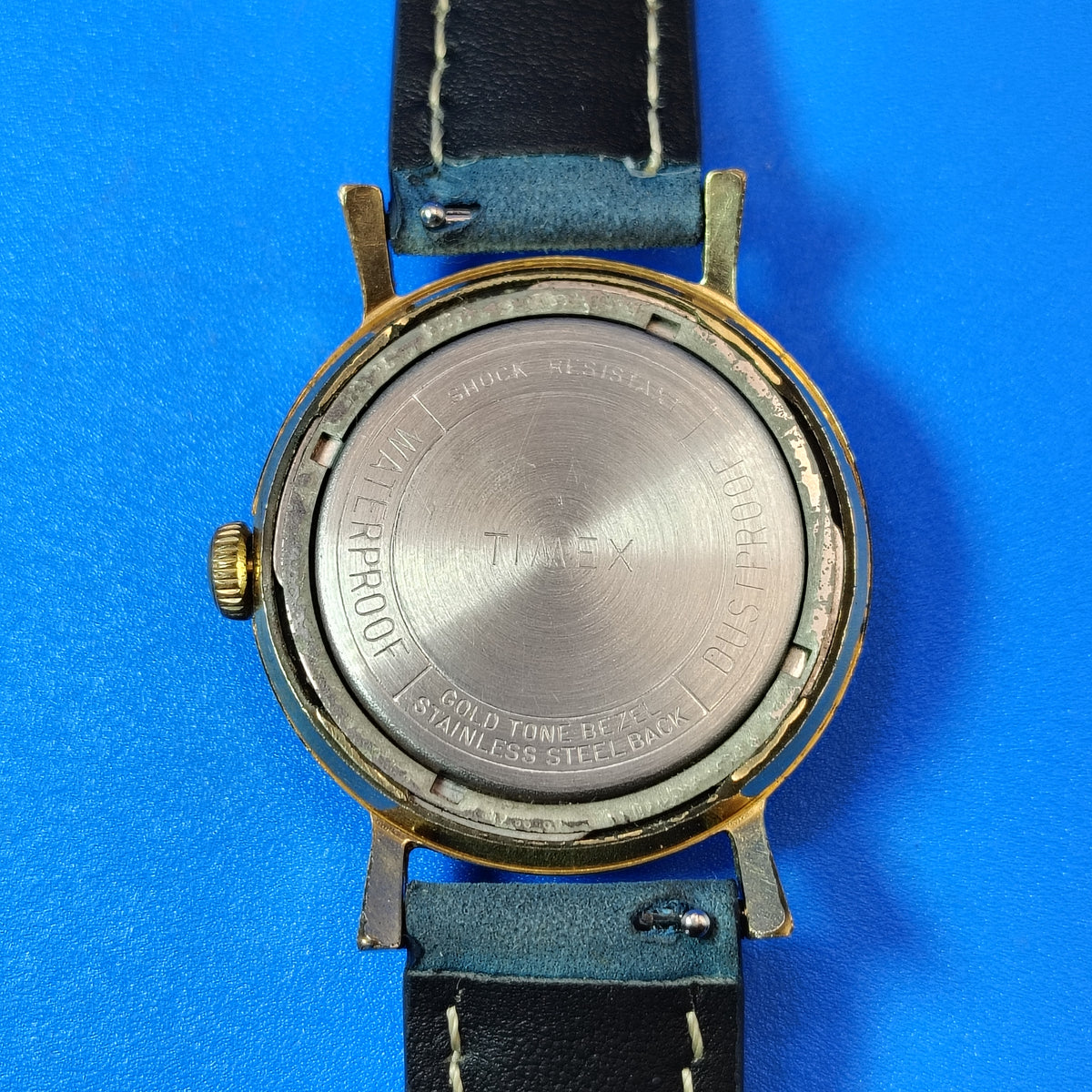 Vintage 1968 Timex Gold Tone 39mm Mens Mechanical Wind Watch Restored New Strap
