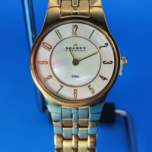 Skagen Denmark Mother of Pearl 28mm Women's Quartz Watch Swiss Movement New