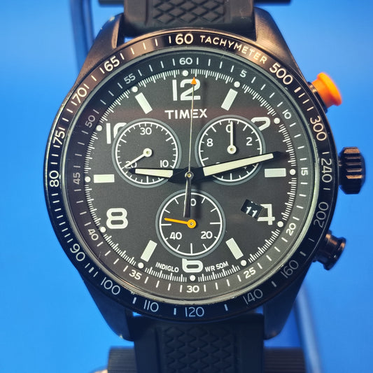Vintage 2010 Timex Expedition Sport Chronograph 42mm Mens Quartz Watch 50M *Mint Condition