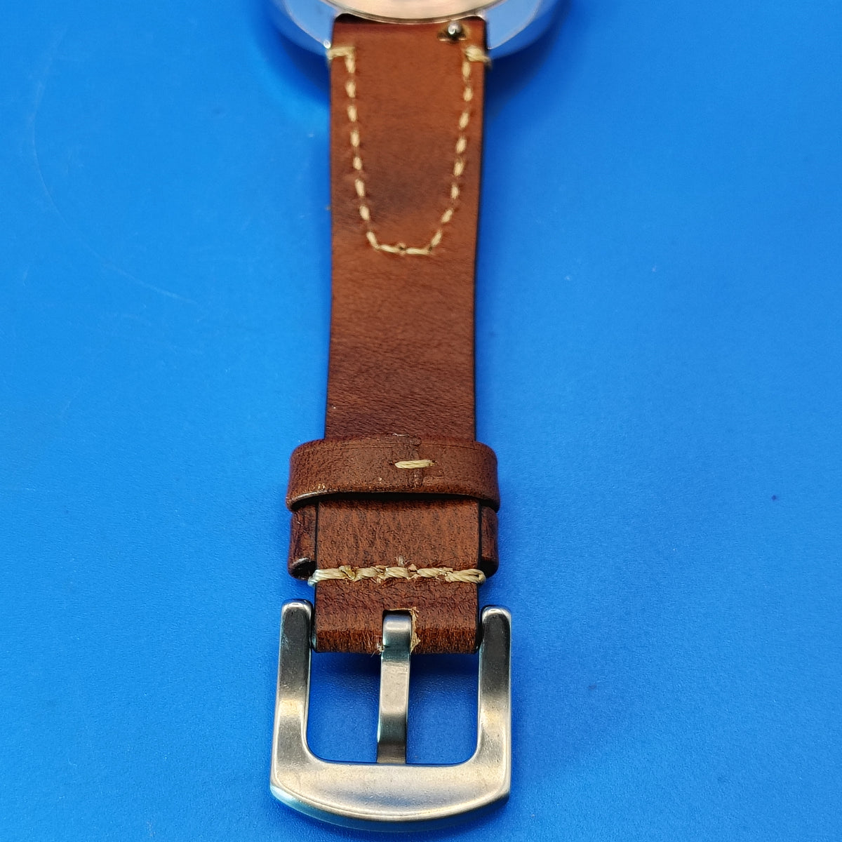 Vintage 1973 Timex Automatic Day/Date Mens Mechanical Watch New High Quality Wax Leather Strap