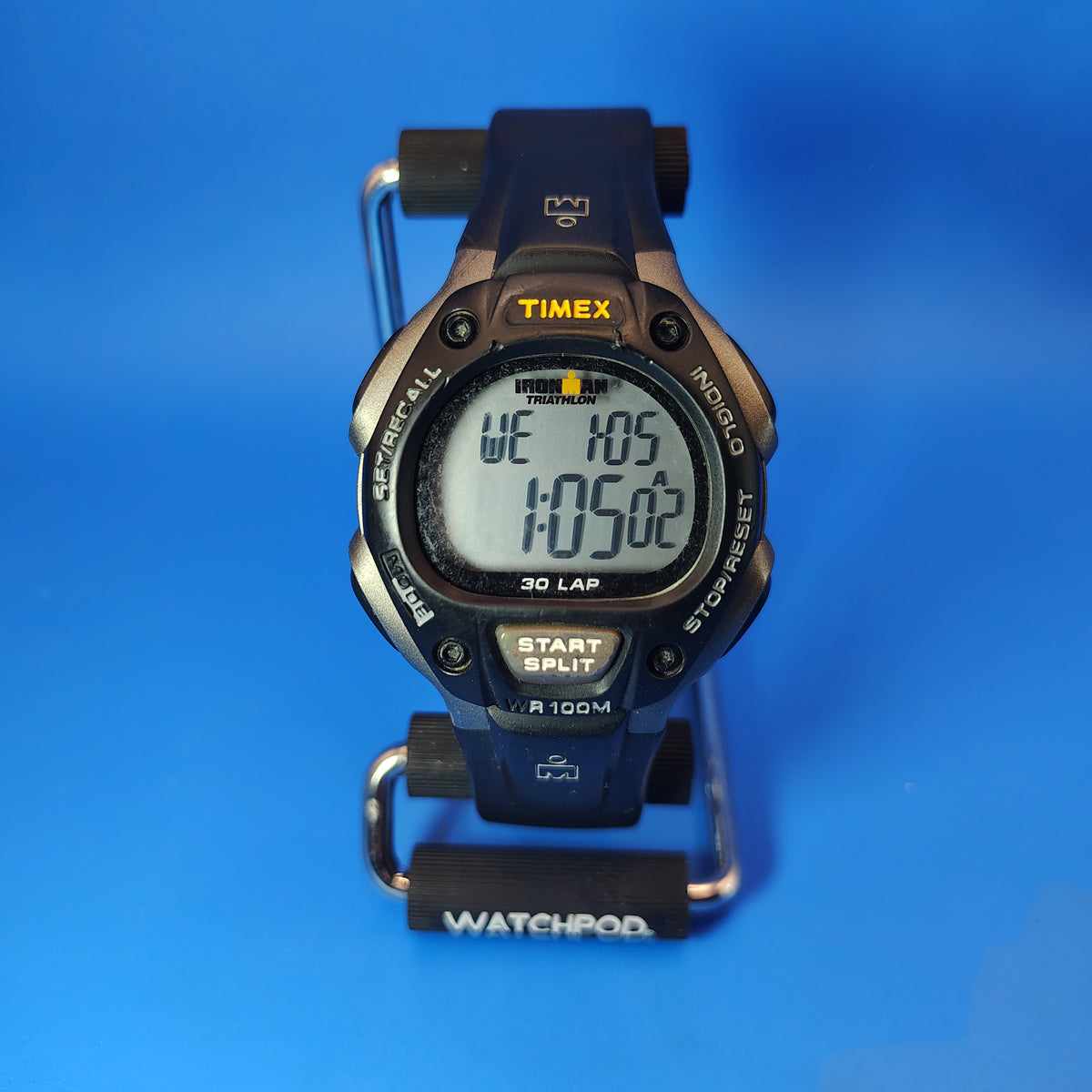 Vintage 2008 Timex INDIGLO Triathlon 40mm Mens Quartz Sports Watch 100M 30Lap Clearance