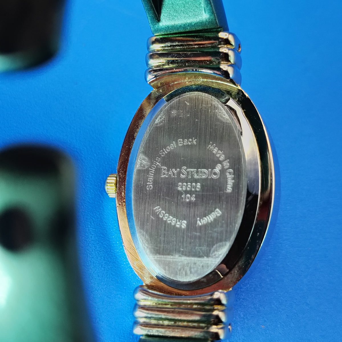 Vintage 1997 Bay Studio Christmas Tree Bangle 39mm Women's Quartz Watch Restored Clearance