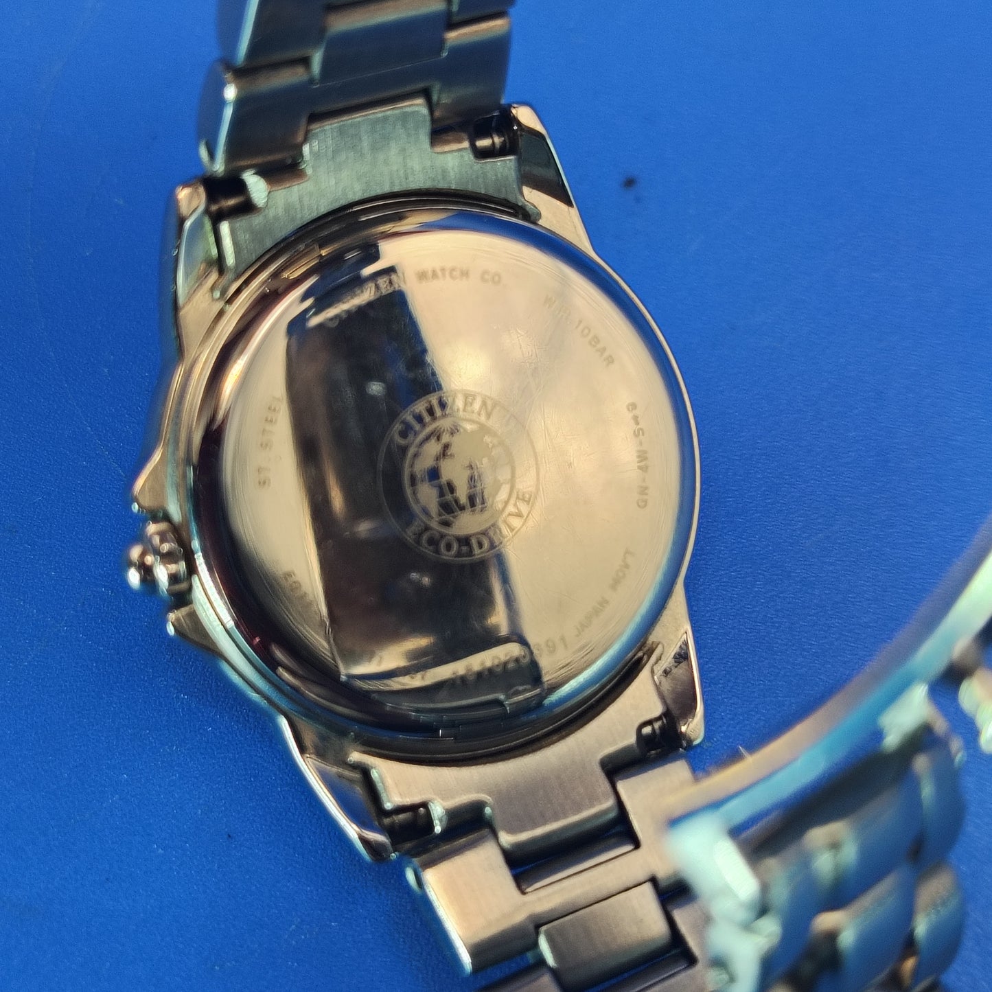 Vintage 1996 CITIZEN Eco Drive Pink Champagne Japanese Made Solar Powered Women's Quartz Luxury Watch
