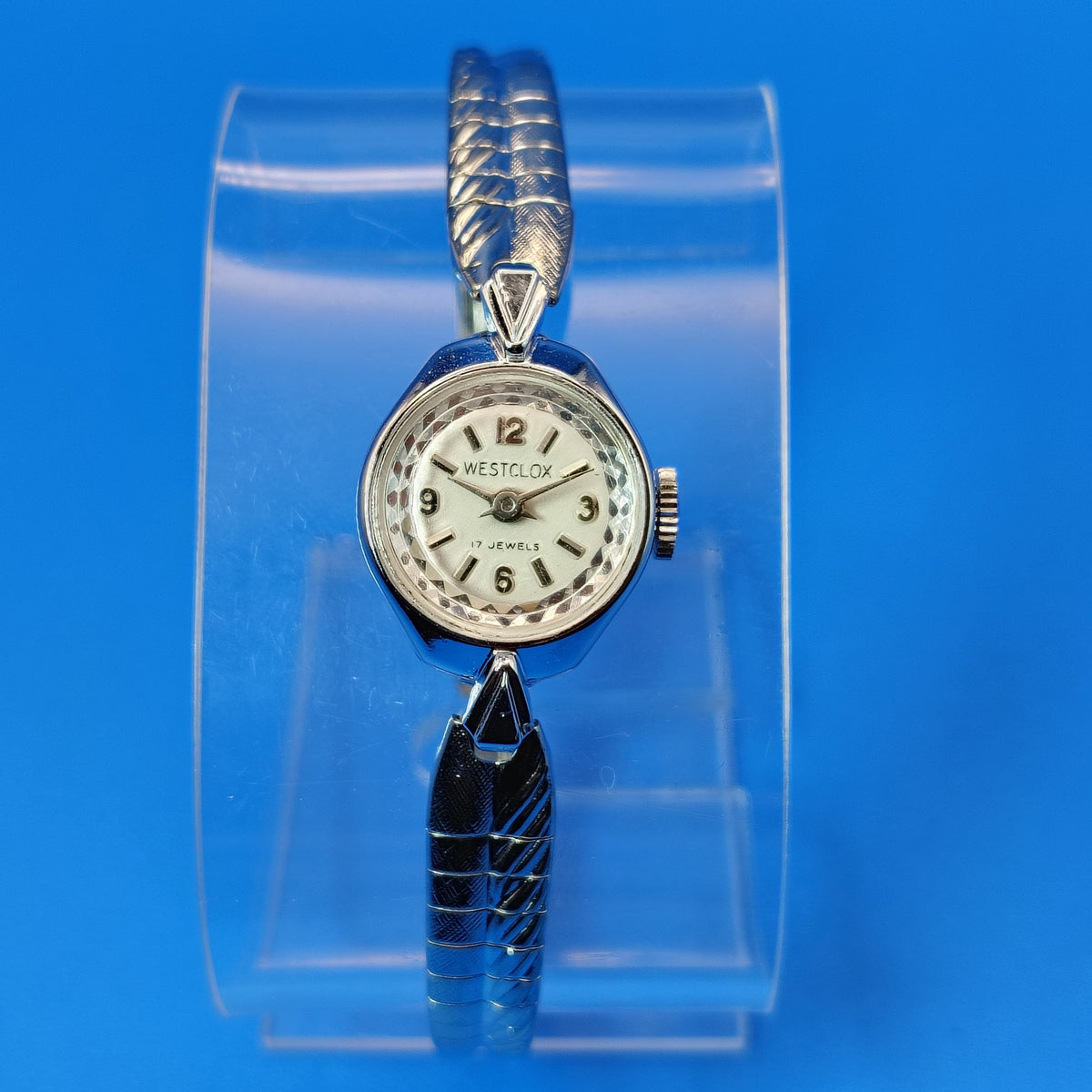 New! Vintage 1963 Westclox Crown 37107 24mm Women's Mechanical Watch NOS