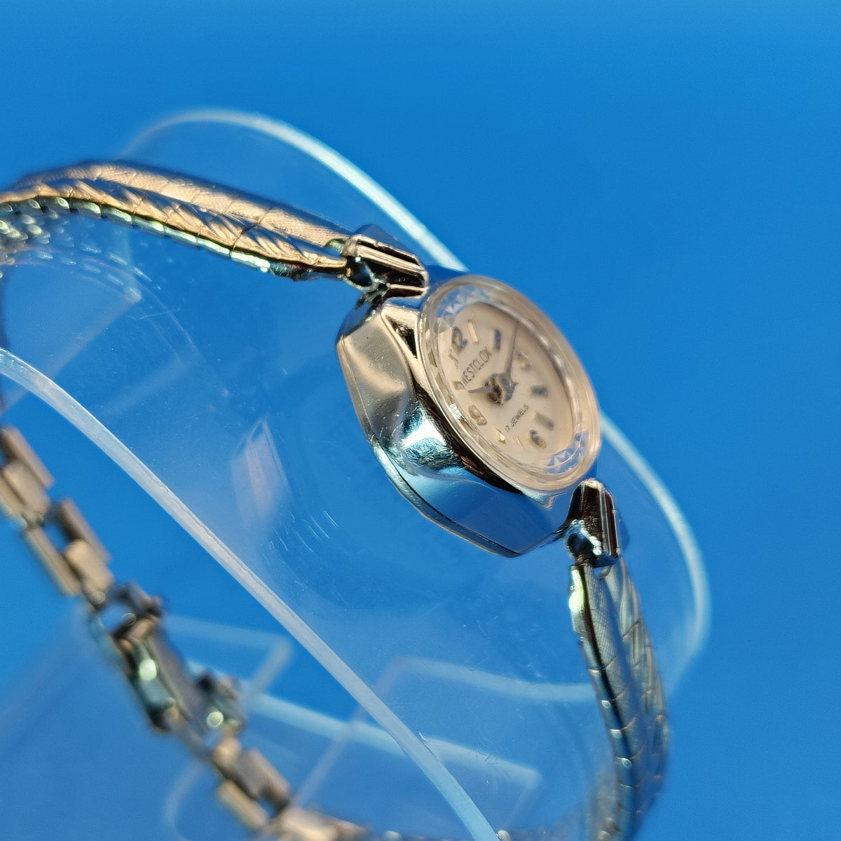 New! Vintage 1963 Westclox Crown 37107 24mm Women's Mechanical Watch NOS