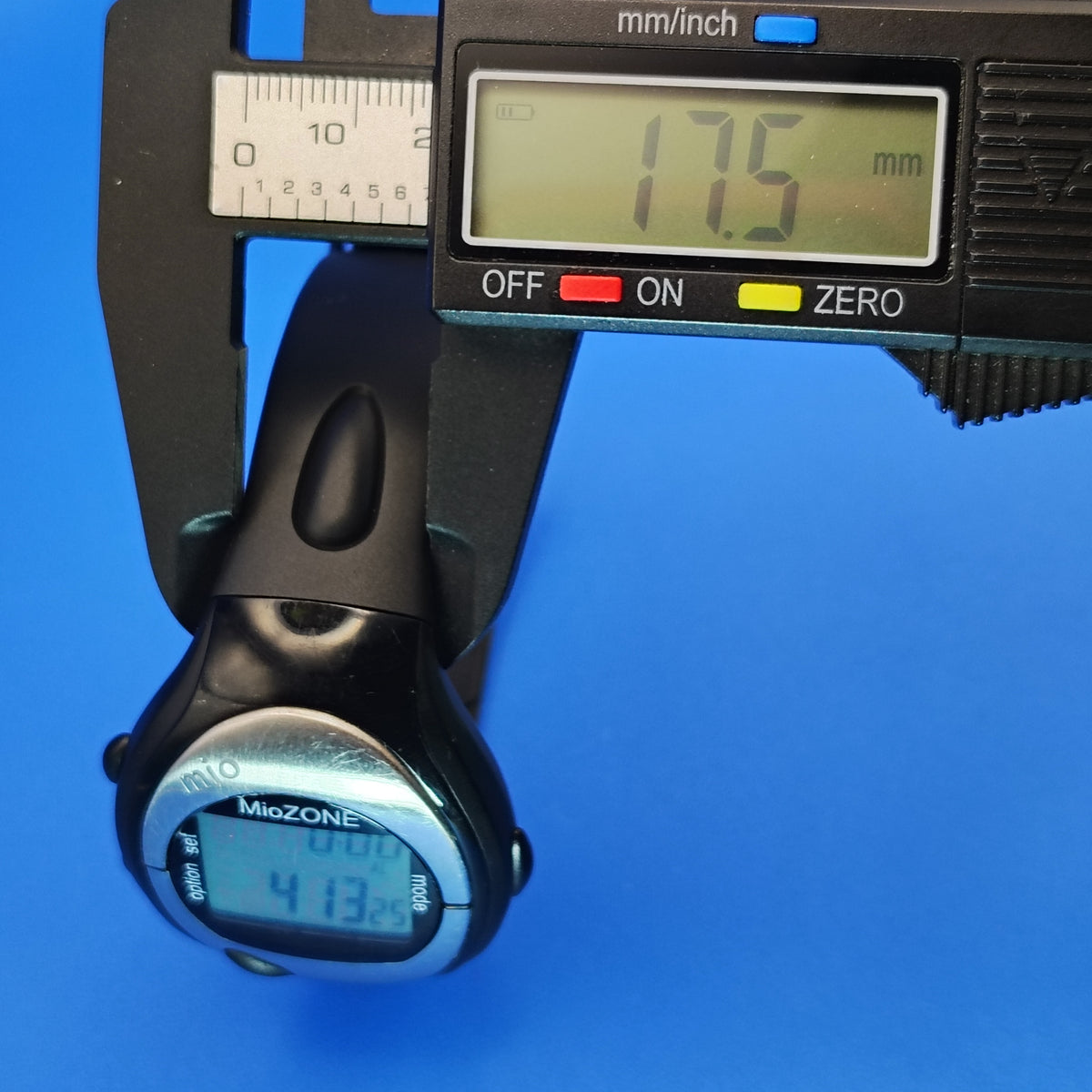 Vintage 2003 Mio MioZone Heart Monitor Pulse 43mm Mens Digital Watch Restored Clearance