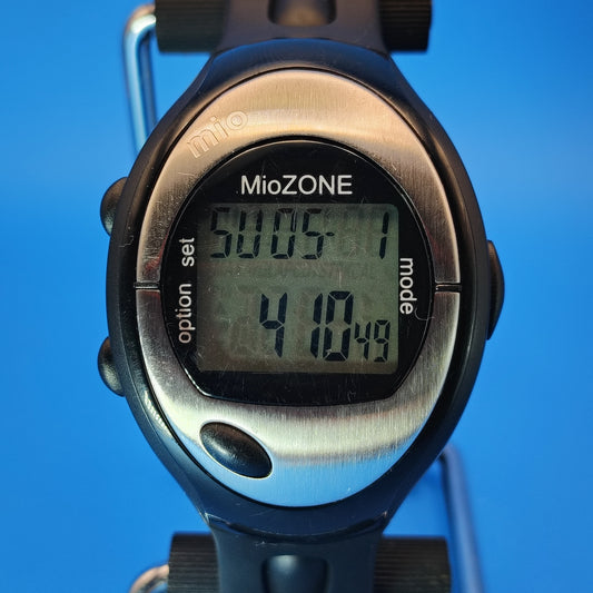 Vintage 2003 Mio MioZone Heart Monitor Pulse 43mm Mens Digital Watch Restored Clearance