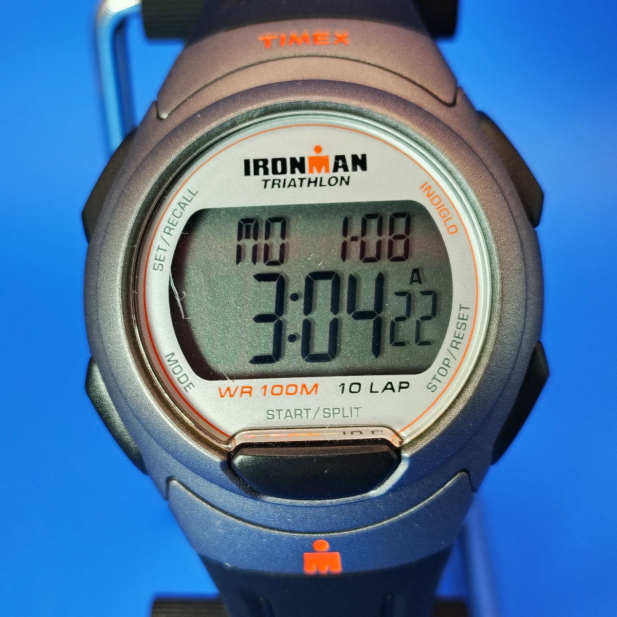 Vintage 2012 Timex Ironman Triathlon 100M 49mm Mens Quartz Digital Sports Watch