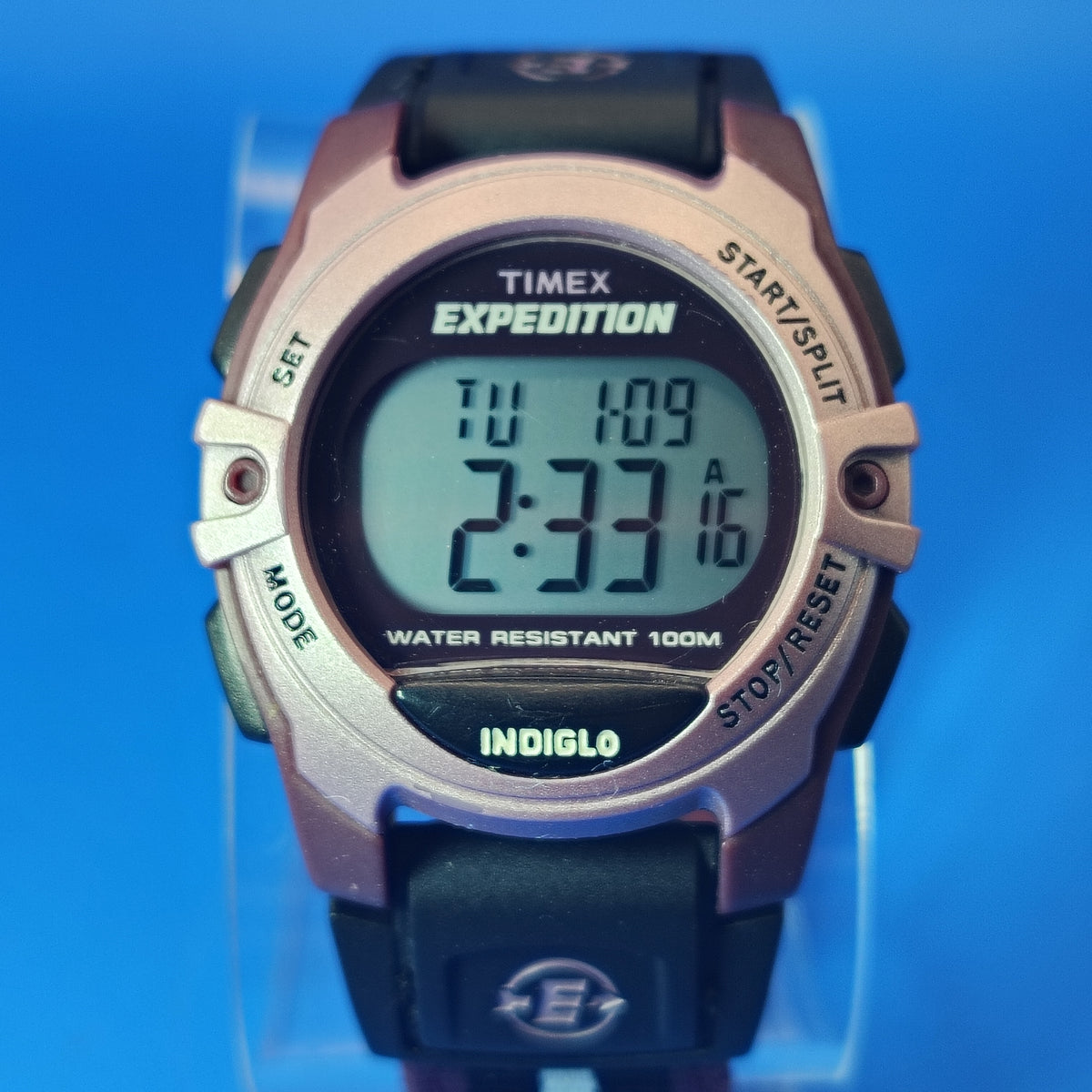 Vintage 2007 Timex Indiglo Iron Man Triathlon 35mm Women's Quartz Sports Watch