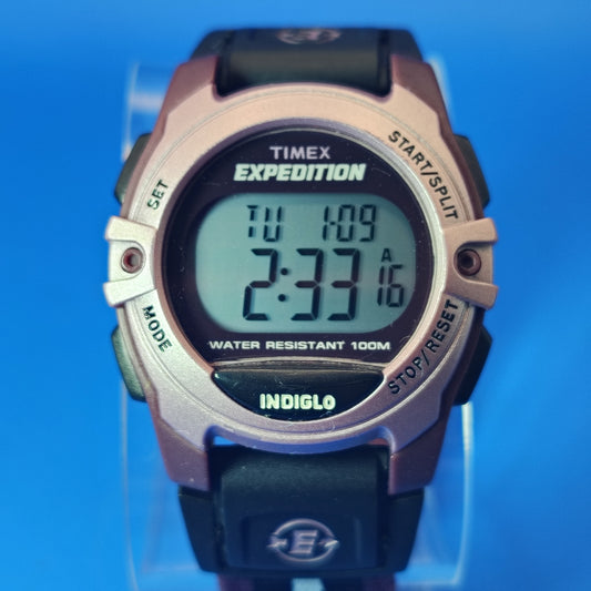 Vintage 2007 Timex Indiglo Iron Man Triathlon 35mm Women's Quartz Sports Watch