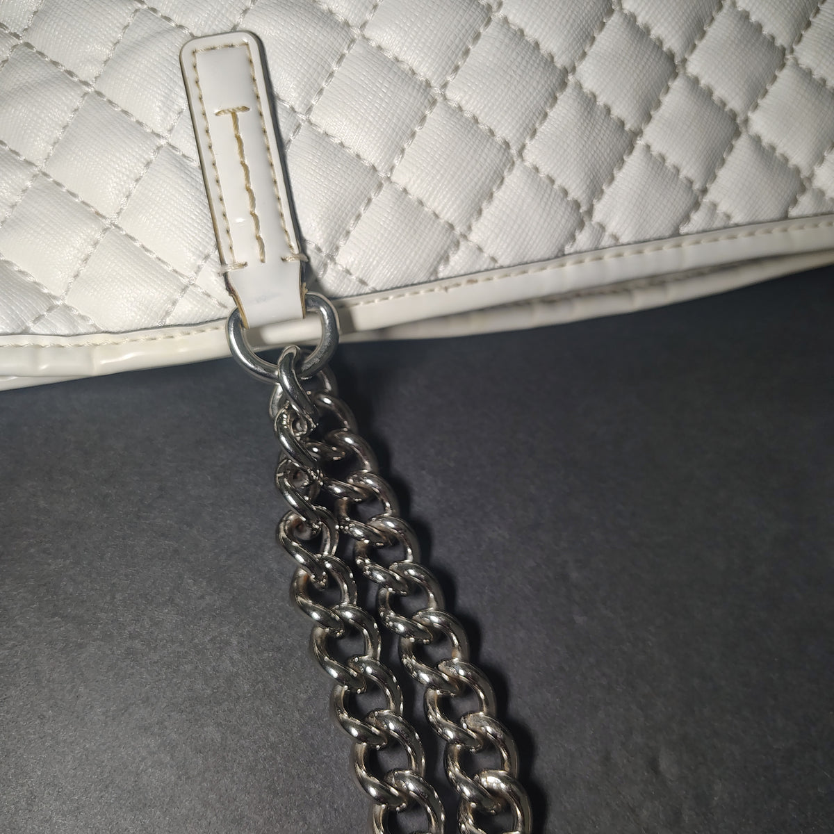 Vintage 2008 Coach 80H2A Large Quilted Tote Women's Purse Luxury Bag Chain Strap 3 Pocket Fully Restored