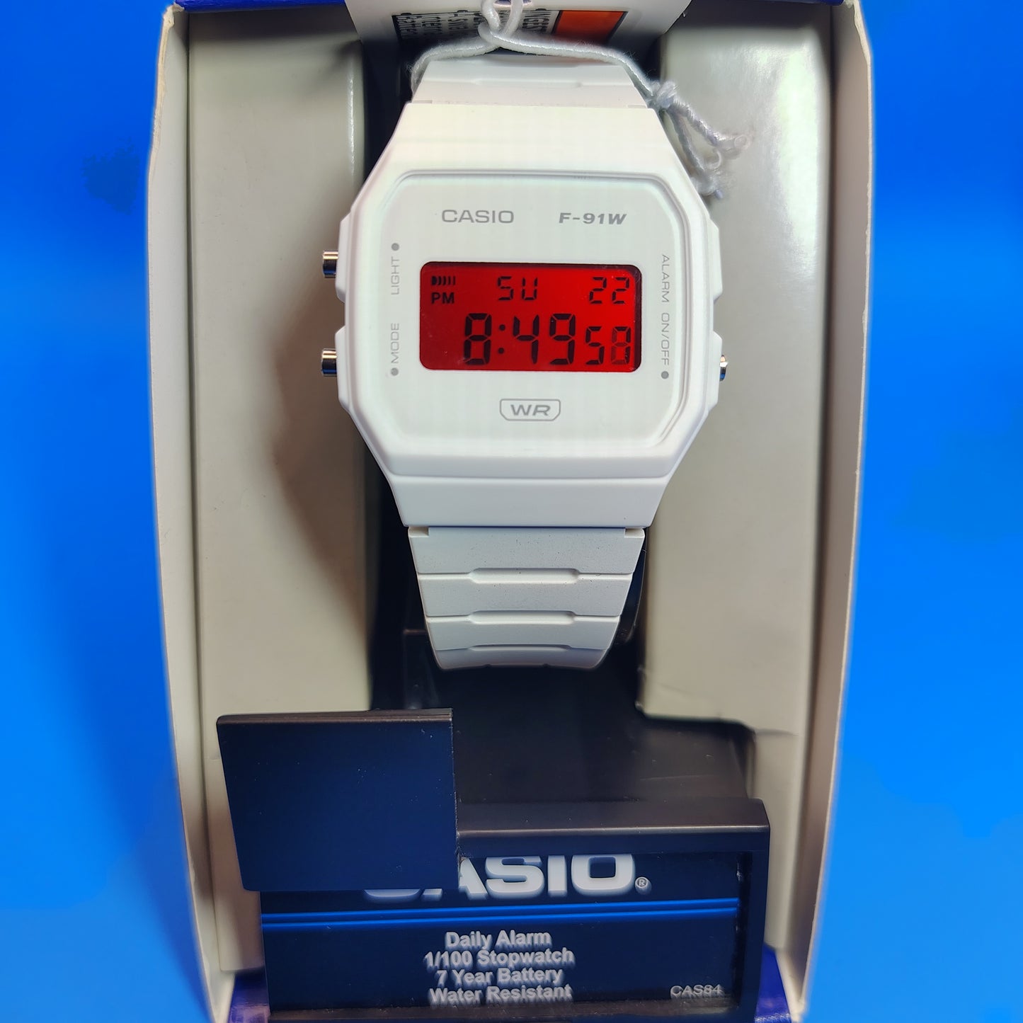 New 2025 Timex F-91W Custom Storm Trooper Blood Red Dial MOD 37mm Classic Mens Quartz Digital Watch