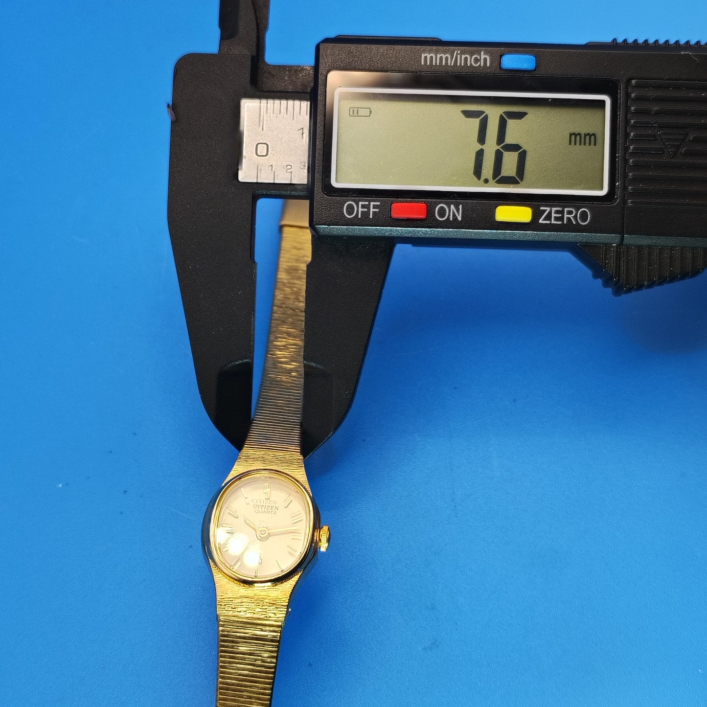 Vintage 1987 Citizen Quartz Japanese made Gold tone 17mm Women's Luxury Cocktail Watch Fully Restored