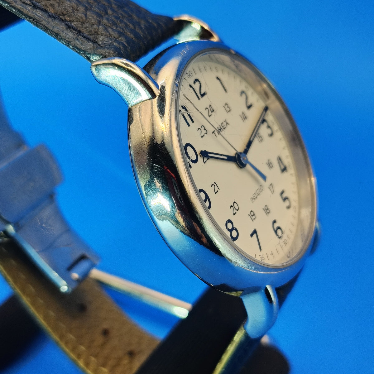 Vintage 2009 Timex Weekender 40mm Mens Quartz Dress Watch NEW strap (No Indiglo)