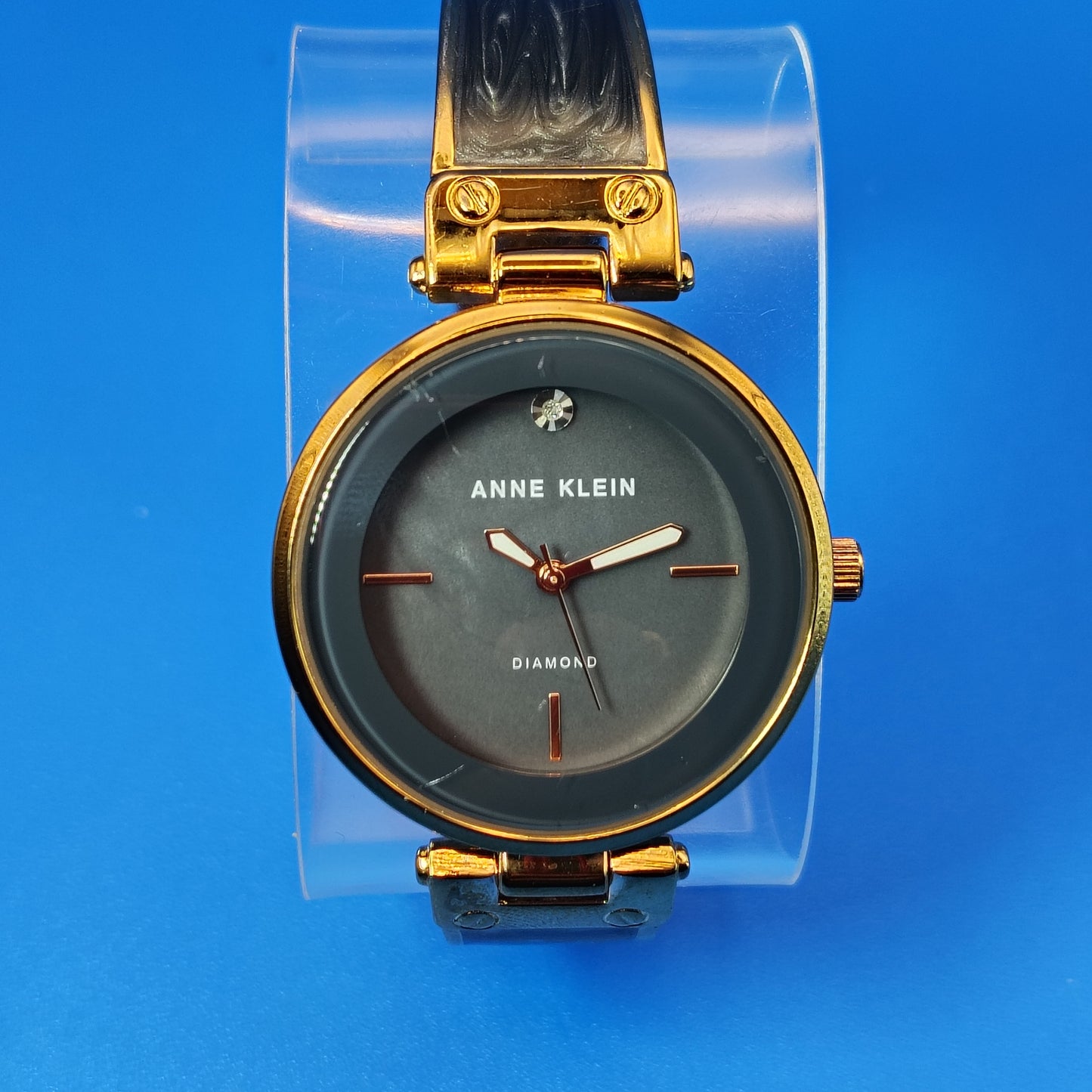 2017 Anne Klein Genuine Diamond 39mm Women's Quartz Fashion Watch Restored