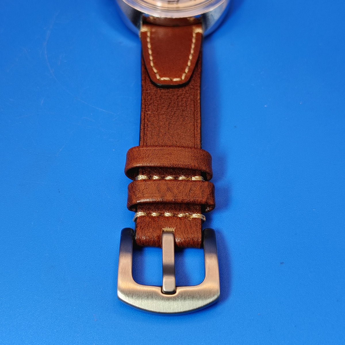 Vintage 1973 Timex Automatic Day/Date Mens Mechanical Watch New High Quality Wax Leather Strap