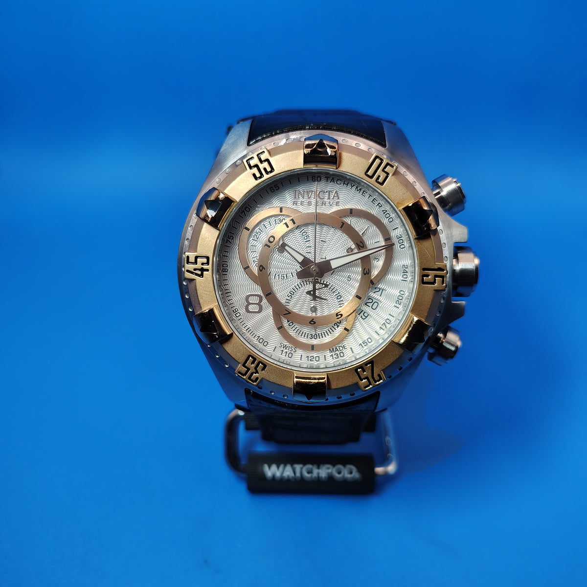 Vintage 2010 Invicta Reserve Excersion 11010 Chronograph Swiss Made 50mm Mens Quartz Watch Restored