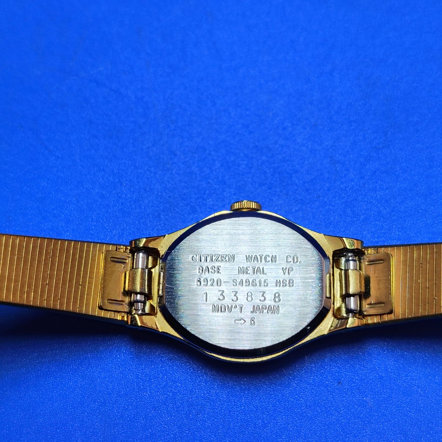 Vintage 1987 Citizen Quartz Japanese made Gold tone 17mm Women's Luxury Cocktail Watch Fully Restored