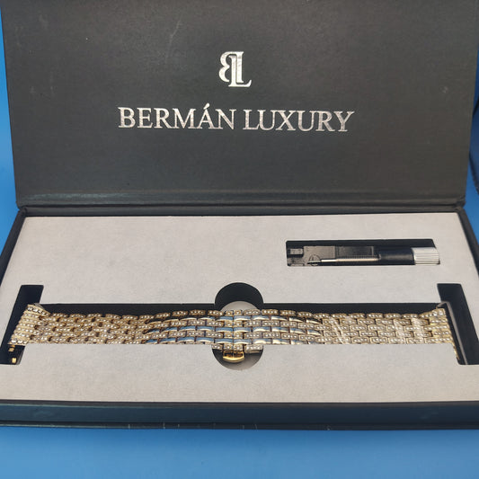 New! 2020 Burman Luxury Women's Apple Smart Watch Bracelet CZ Stone Size 38/40mm Clearance
