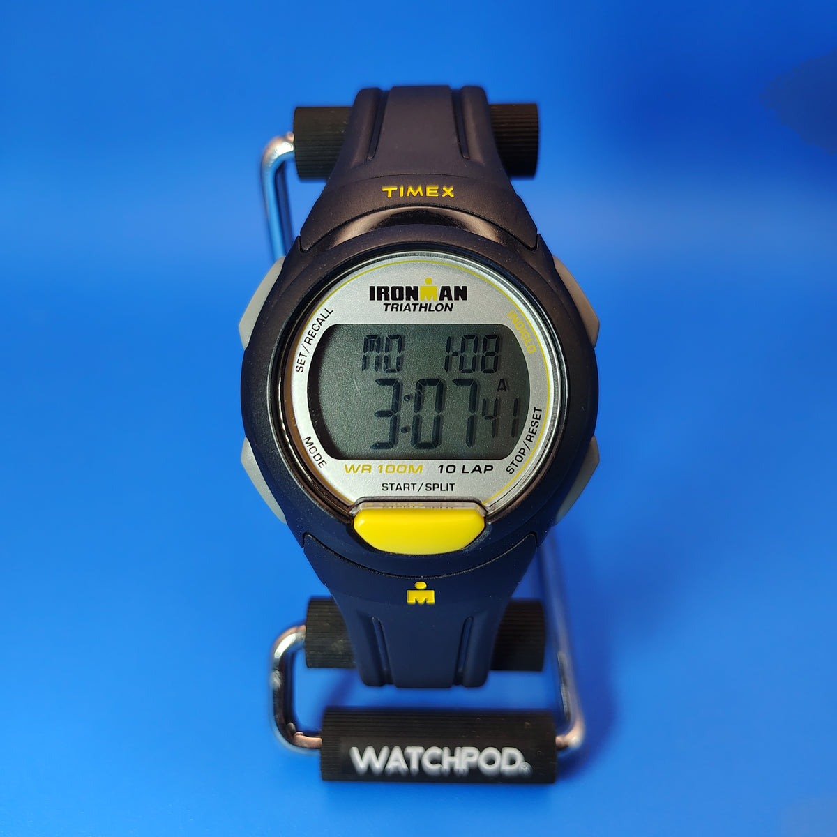 Vintage 2002 Timex INDIGLO Triathlon 10 Lap 40mm Mens Digital Sports Watch