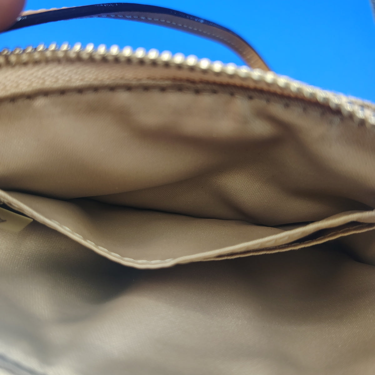 Vintage 2008 Authentic Coach Signature Canvas Women's Luxury Wristlet Wallet Bag Restored