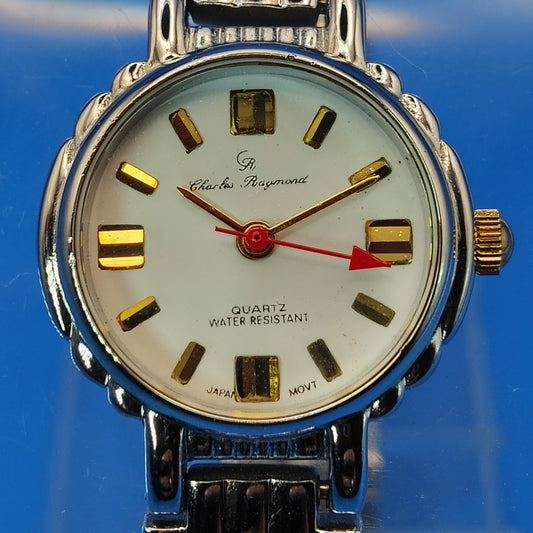 Vintage 1998 Charles Raymond 21mm Women's Quartz Watch Japan Movt Fully Restored