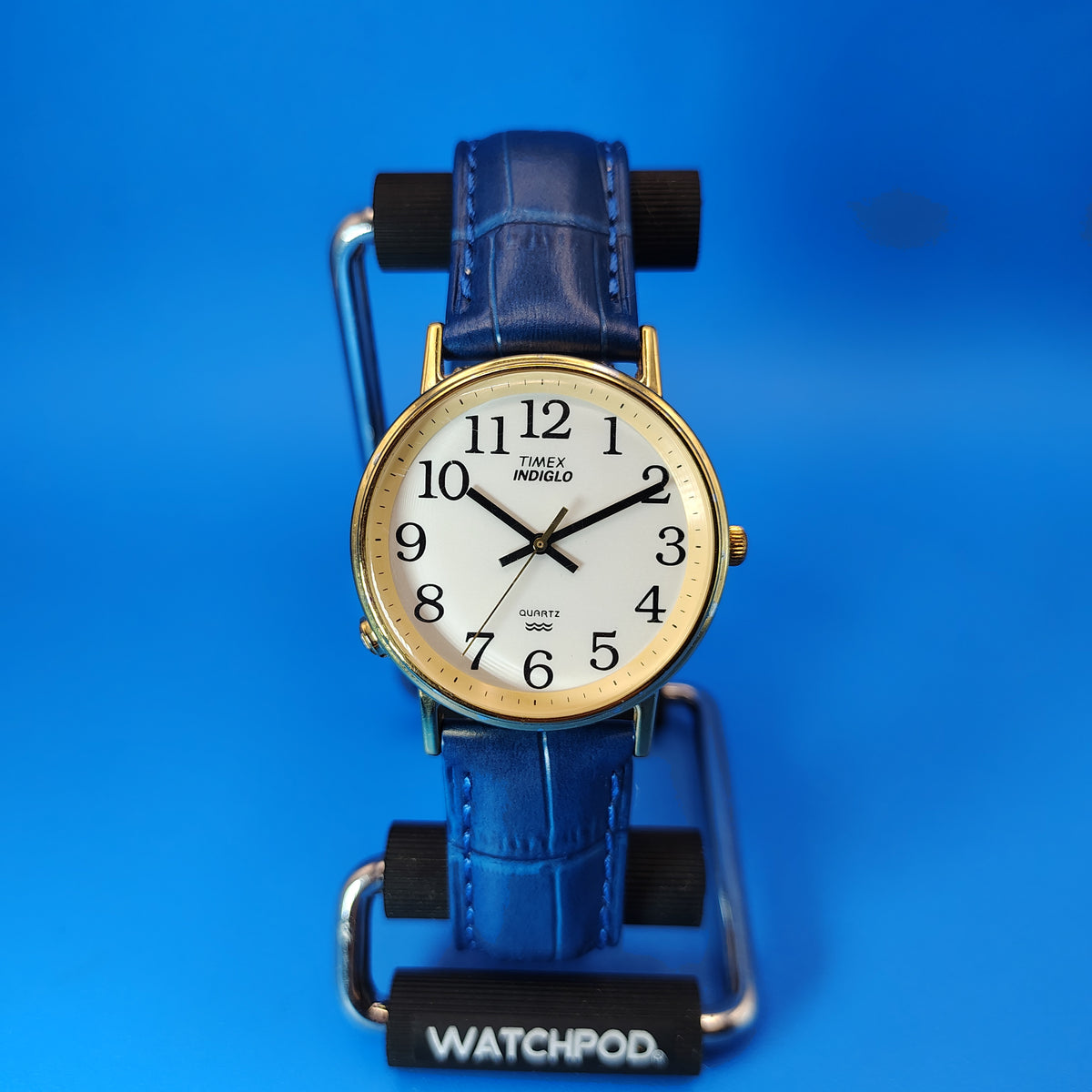 Vintage 1997 Timex 34mm Mens Quartz Dress Watch New Strap Restored (No Indiglo!)