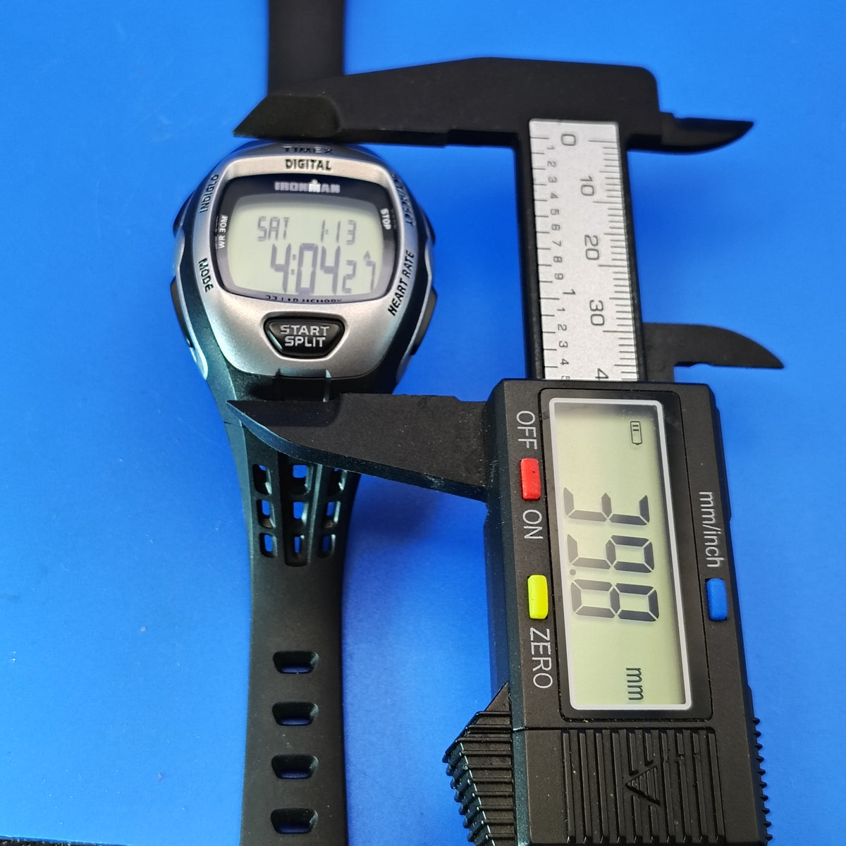 New! Vintage 2001 Timex IronMan 40mm Mens Digital Sport Watch Full Set NOS