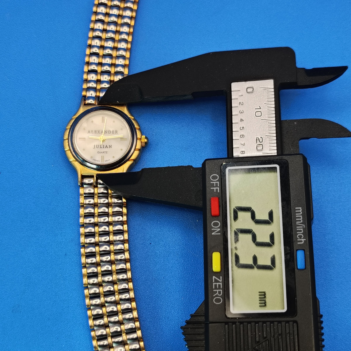 Vintage 1994 Alexander Julian 22mm Women's Two Tone Quartz Designer Watch Fully Restored