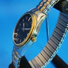 Vintage 1997 Pulsar by Seiko Date Two Tone 36mm Mens Quartz Dress Watch Restored