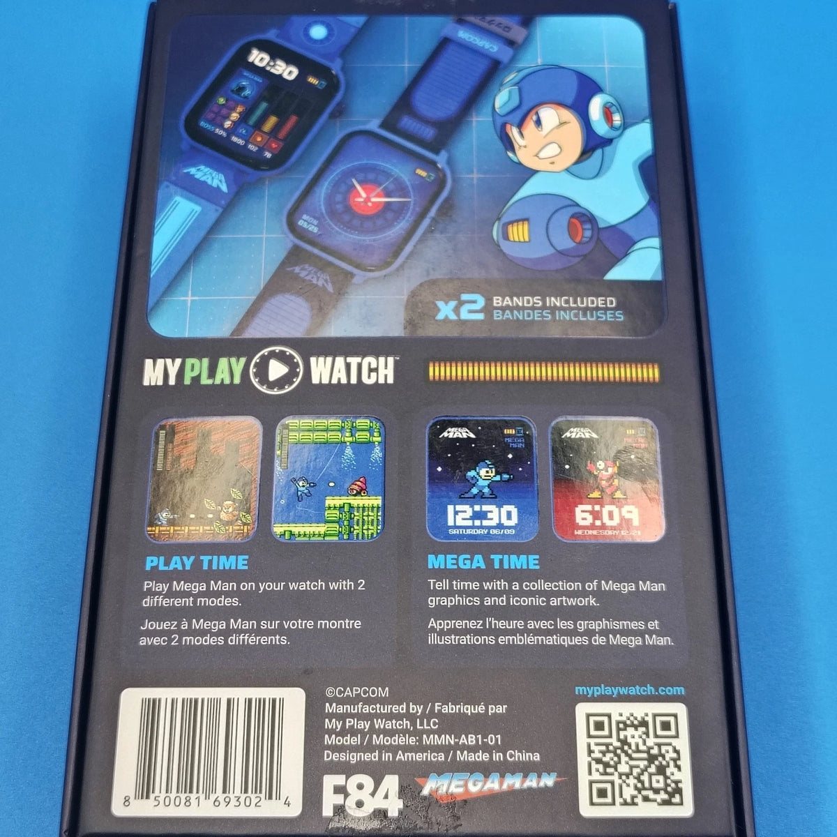 Mega Man Myplay Retro Digital Gaming Watch W/ Figure Set & Pre Order Bundle