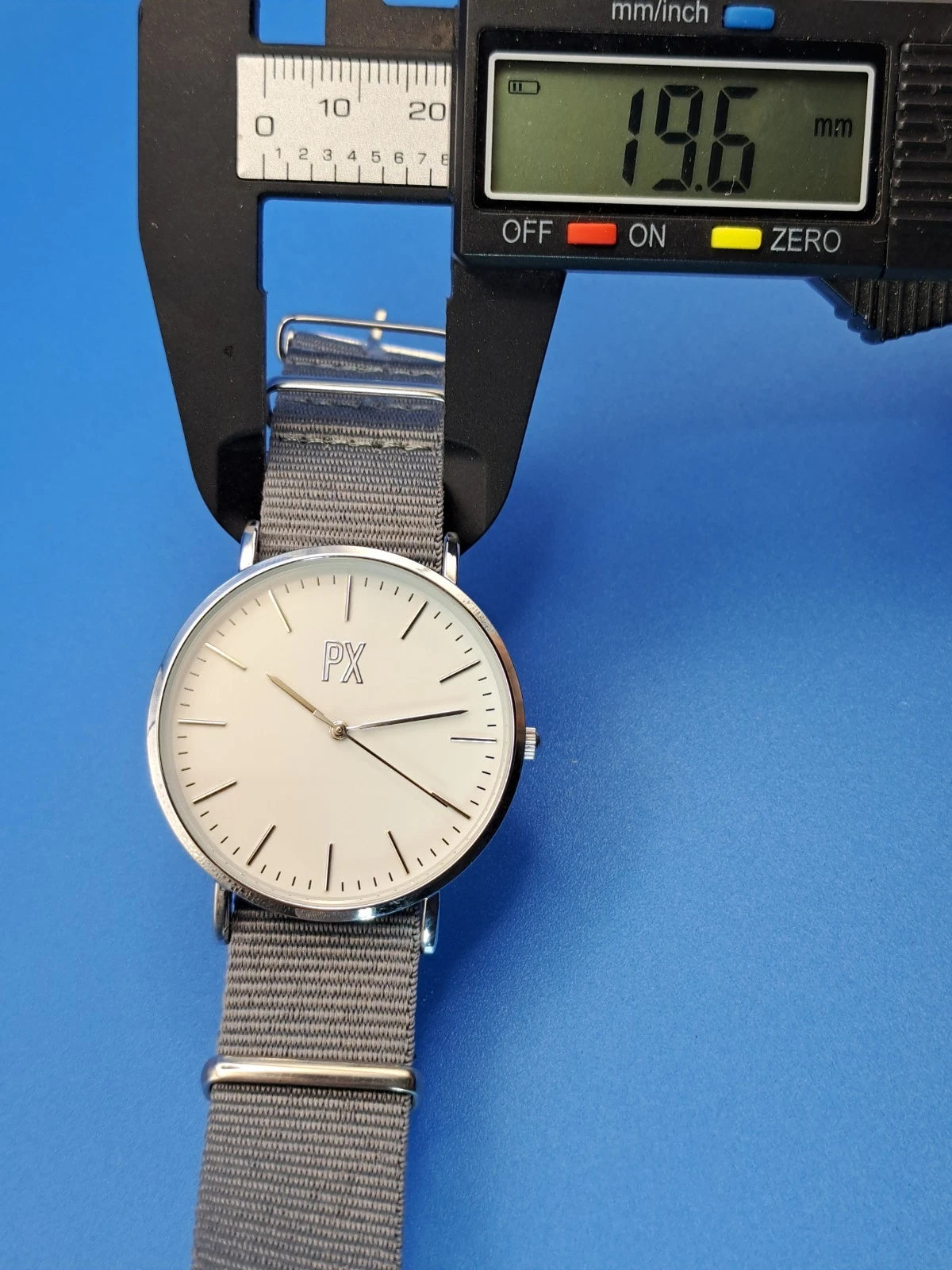 Vintage 2009 PX Minimalist 49mm Mens Quartz Dress Watch New Strap Near Mint