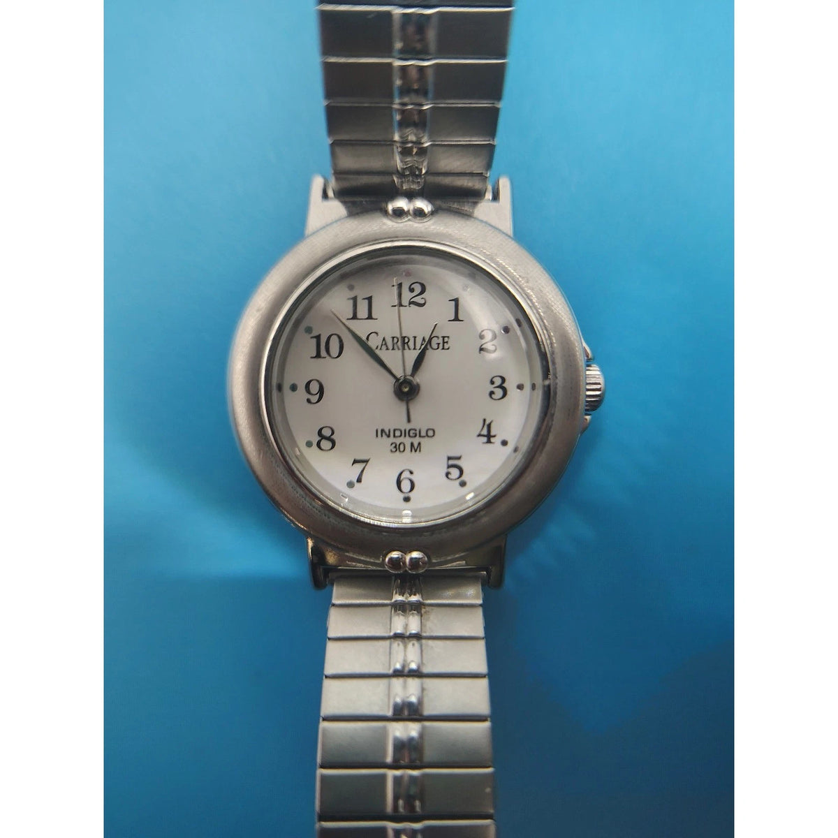 Vintage Carriage by Timex INDIGLO Women's Quartz Watch Stainless Steel