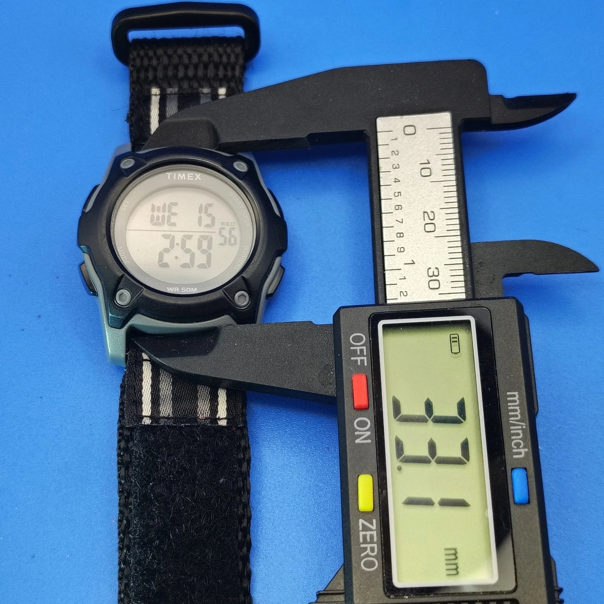 Vintage 2016 Timex Indiglo Mens 33mm Quartz Field Sport Watch Restored
