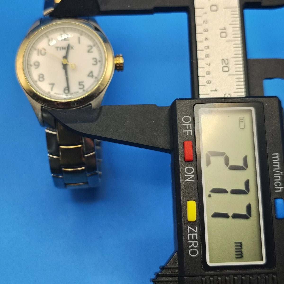 Vintage 2006 Timex Indiglo 27mm Two Tone Women's Quartz Watch Fully Restored