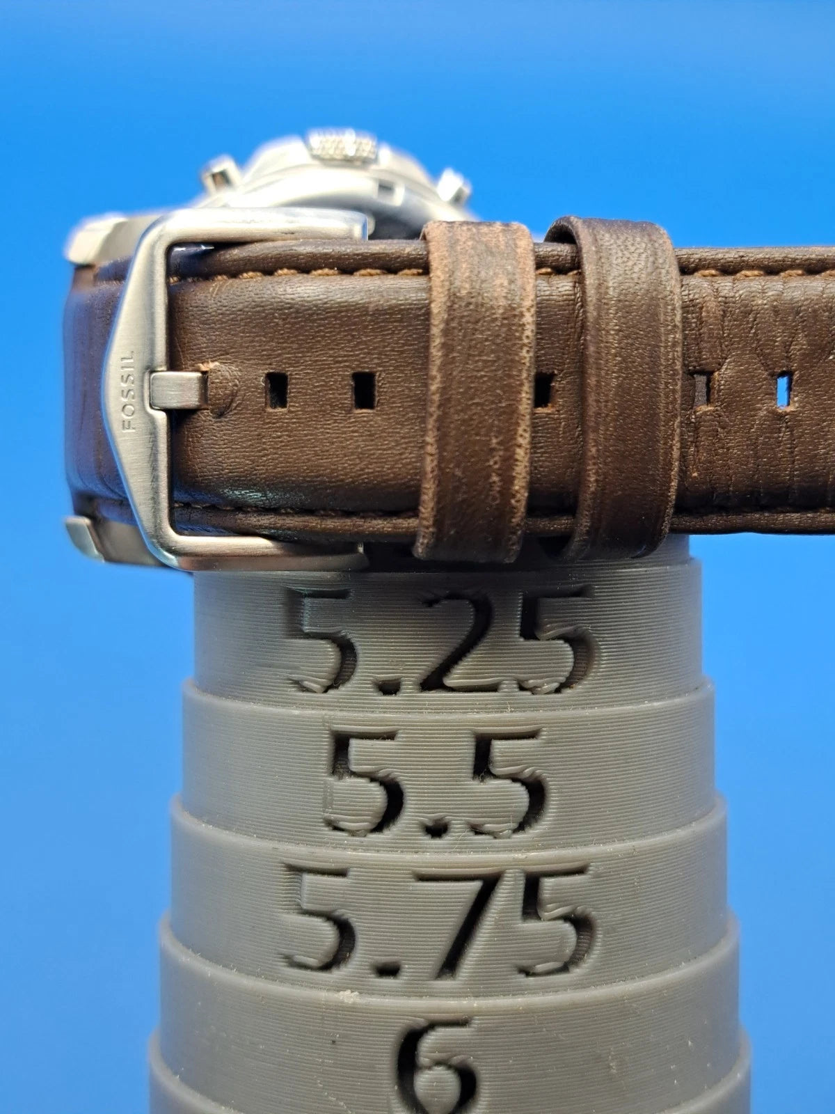 Vintage 2014 Fossil Chronograph Roman Numeral 44mm Mens Quartz Watch Restored