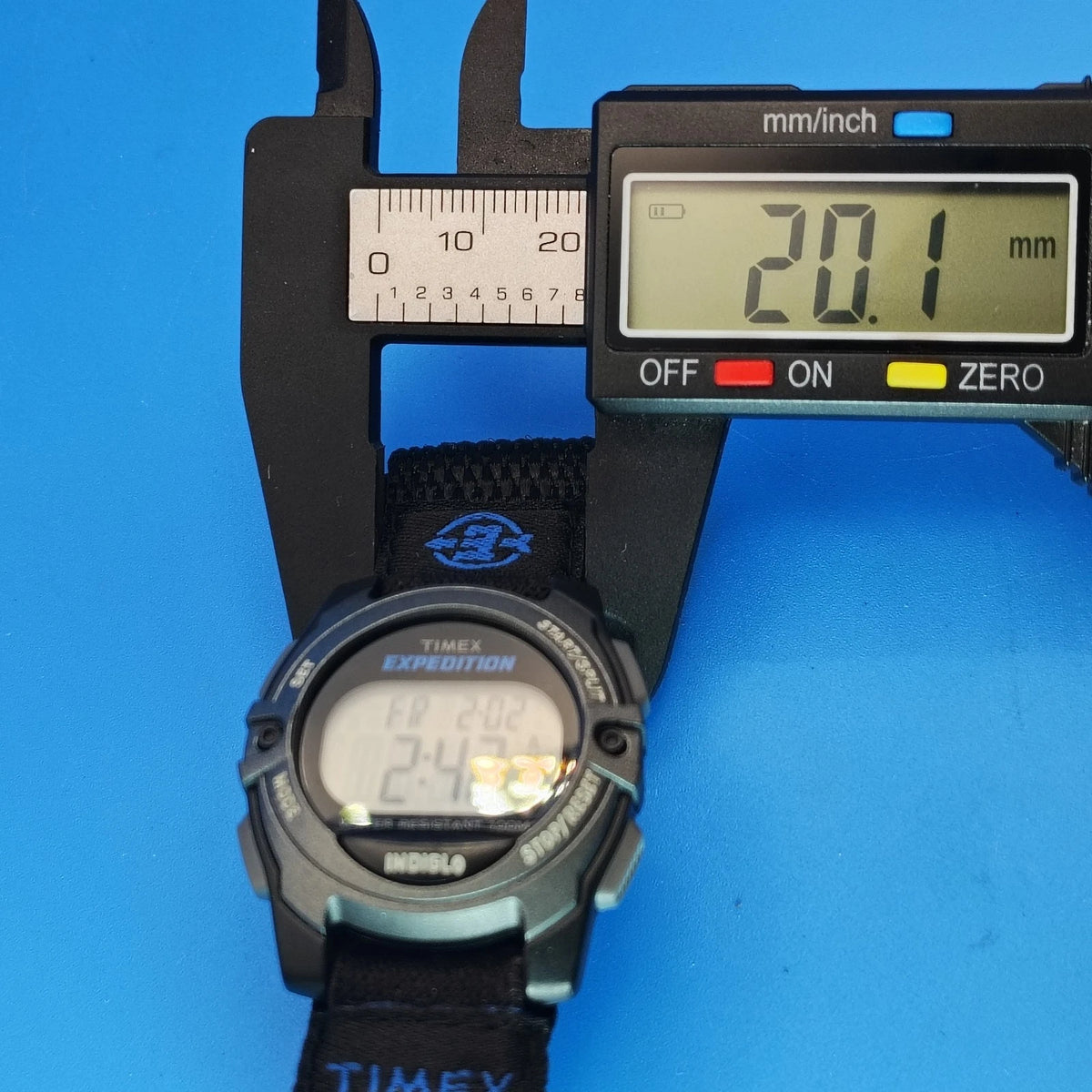 Vintage 2007 Timex Expedition INDIGLO 35mm Mens Quartz Field Watch Restored