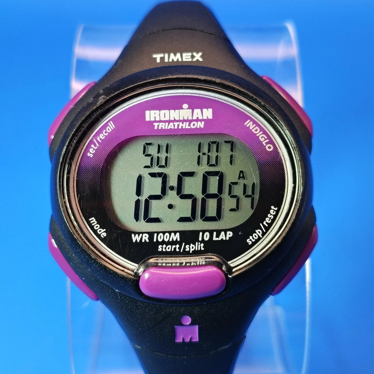 Vintage 2004 Ironman Triathlon Indiglo 39mm Women's Quartz Sport Watch 100M