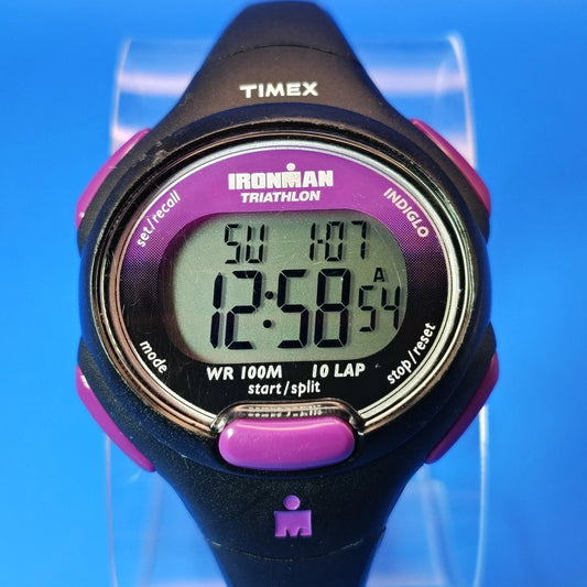 Vintage 2004 Ironman Triathlon Indiglo 39mm Women's Quartz Sport Watch 100M
