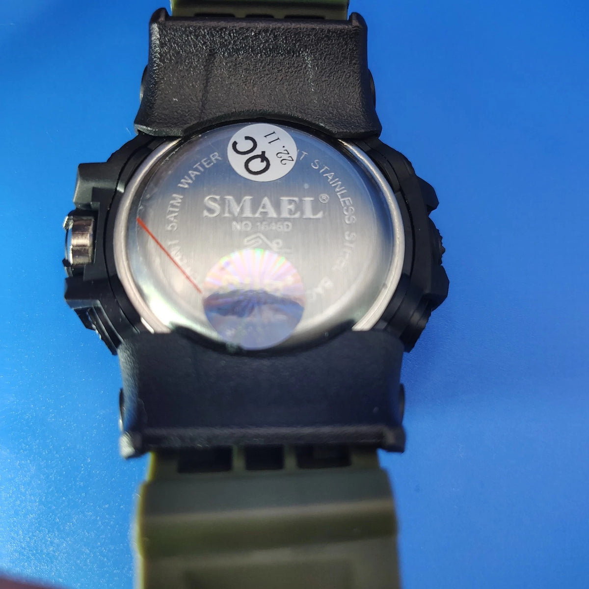 Smael War Hammer Camo 47 mm Dual Time Ani-Digi Military Mens Quartz Watch New