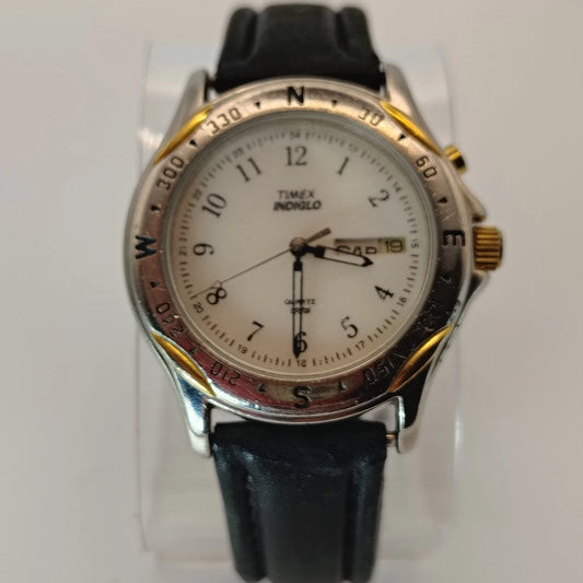Vintage 1996 Timex Expedition 34mm Mens Quarts Field Military Watch NO INDIGLO