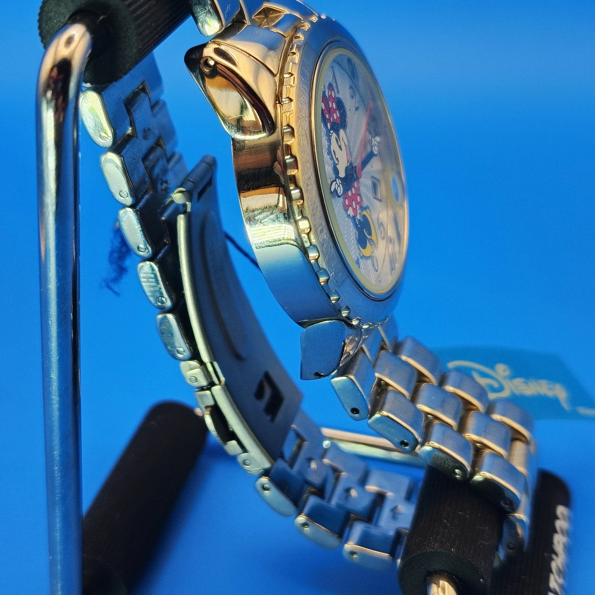 Vintage 1993 Disney Minnie Mouse 36mm Women's Quartz Watch Extra Leather Straps