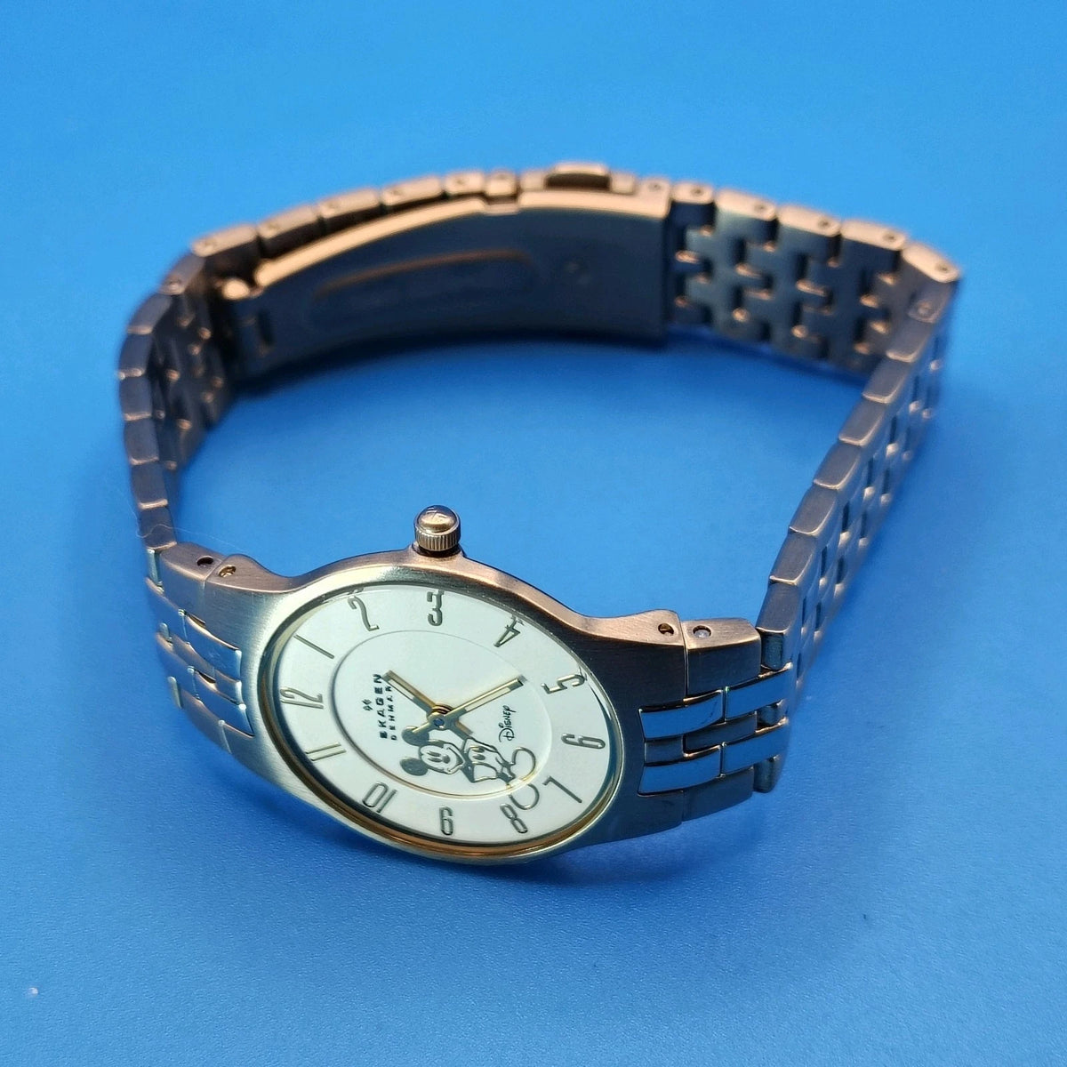 Vintage 2007 Skagen Denmark Disney Mickey Mouse 30mm Women's Quartz Watch New