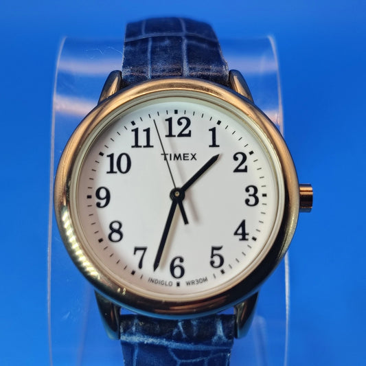 2019 Timex Indiglo 30mm Women's Quartz Watch Genuine Leather Strap